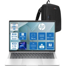 Hp Elitebook x G1I Next Gen Aı Intel® Core™ Ultra 7 258V  32GB Ddr5 2tb SSD 14" Intel® Arc™ Grafik 2.5k (2560 x 1600), Ips, 120 Hz 400 Nits, WIN11HOME Taşınabilir Bilgisayar D30NVETH14+ZETTAÇANTA
