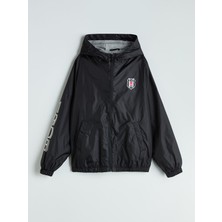 Lc Waikiki Yeni Sezon Kapüşonlu Beşiktaş Baskılı Erkek Çocuk Yağmurluk