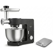 Karaca Multichef Ultra 2000W 7l Hamur Yoğurma Makinesi - Kıyma & Içli Köfte Aparatlı Antrasit ve Mutfak Tartısı