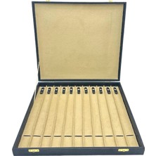 Sezgin Kutu ve Aksesuar Tesbih ve Kolye Kutusu 11 Li Siyah