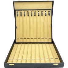 Sezgin Kutu ve Aksesuar Tesbih ve Kolye Kutusu 21 Li Siyah