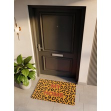 Cotto Home Cocojoy PJ010A Leopar My Home Desenli Kalın Kaymaz Taban Nem Alıcı Şık Tasarım Kapı Önü Paspası