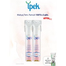 İpek Ipek 150'LI x 2 Paket Makyaj Temizleme Pamuğu ve Rosıe