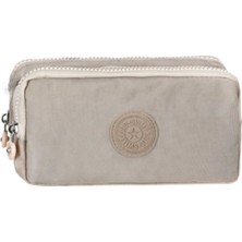 Waddell Krinkıl Kumaş Çift Bölmeli Gözlü Krem Kalemlik, Kalem Kutusu