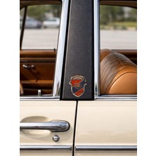 Cadillac Damla Sticker Etiket Direk Arması 3D Damla Silikon Cadillac Damla Dolgulu 2ADET 3,5x4,5 cm