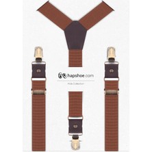 Hapshoe Ayarlanabilir Klipsli Taba Çocuk Kemer Pantolon Askısı