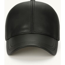 HMO Store Hmo Tasarım Hakiki Deri Siyah Şapka