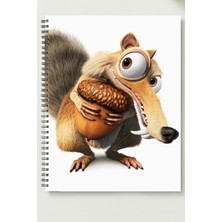 Black-One Strat A5 Metal Spiralli Çizgisiz Kalın Bristol Kapak Scrat Defter