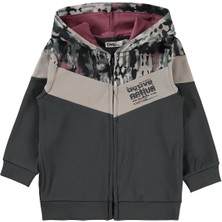 Civil Girls Active Baskılı Scuba 2-5 Yaş Hırka - Gri 2-3 Yaş