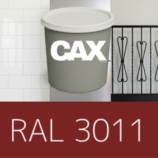 Cax 1 Litre Kırmızı Metal Boyası - Hızlı Kuruyan Pas Önleyici Parlak Boya - Tüm Metal Yüzeyler Için