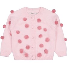 Civil Girls Ponponlu 2-5 Yaş Hırka - Pembe 3-4 Yaş