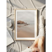 Fuart.Co Kıyı Taşı Kumsal Temalı Dijital Baskı Poster (Çerçevesiz) Kufu