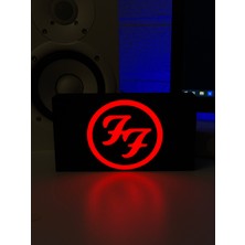 Masa Lambası - Foo Fighters Adaptörlü Dekoratif & Hediyelik Lamba