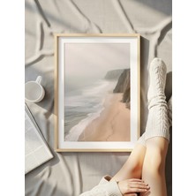 Fuart.Co Puslu Ufuk Kumsal Temalı Dijital Baskı Poster (Çerçevesiz) Kufu