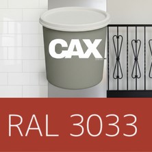 Cax 1 Litre Kırmızı Metal Boyası - Hızlı Kuruyan Pas Önleyici Parlak Boya - Tüm Metal Yüzeyler Için