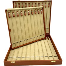 Sezgin Kutu ve Aksesuar Tesbih ve Kolye Kutusu 32 Li Taba