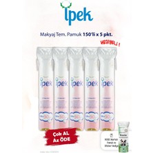 İpek Ipek 150'LI x 5 Pkt. Makyaj Temizleme Pamuğu ve Rosie