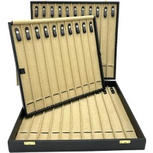 Sezgin Kutu ve Aksesuar Tesbih ve Kolye Kutusu 32 Li Siyah