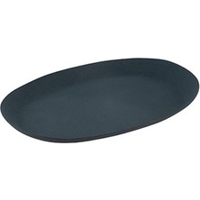 Laromita Decoration Metal Mavi Oval Tabak / S