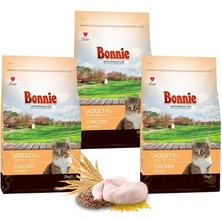 Bonnie Tavuklu Yetişkin Kedi Maması 1,5 kg x 3 Adet