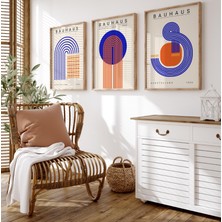 Pam Studio Bauhaus Geometrik Sanat Poster Seti – 3’lü Modern Duvar Tablosu Minimalist Dekor