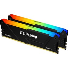 Binbir Göz Bilgisayar Kıngston 16 GB (2X8GB) 3600MHZ Ddr4 Beast Rgb KF436C17BB2AK2/16TR Pc Ram
