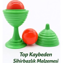 Go İthalat Yeşil Renk Sihirli Kupa Top Kaybetme Oyunu 7 cm (3791)