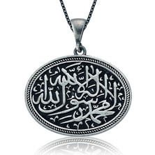 Menessa World 925 Ayar Gümüş Kelime-I Tevhid Gümüş Kolye