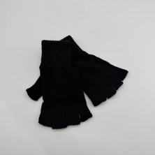 Mare Accessories Siyah Parmaksız Triko Eldiven