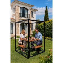 Fs Grup | Bahçe Tipi 4 Kişilik Salıncaklı Masa 150/150/220CM