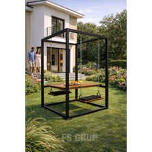 Fs Grup | Bahçe Tipi 2 Kişilik Salıncaklı Masa 120/120/220 cm