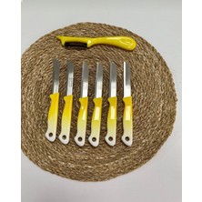 Solingen Sarı Ebruli Meyve Bıçağı ve Soyacak Takım