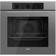 Ferre Flowart QBL62CPR Gri  Ankastre Fırın