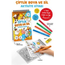 Lisinya Çiftlik - Boya ve Sil Aktivite Kitabı / 3 Yaş +