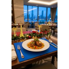 Morika Hotel & Home Textile Suni Deri 6'lı Amerikan Servisi Seti / 32X44 cm