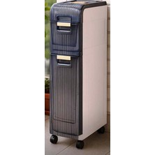 Wenken Tekerlekli 2 Çekmeceli Dekoratif Dolap