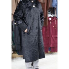 Janset Kolları Uzun , Lastik Manşetli Sıfır Yaka Düğme Detaylı