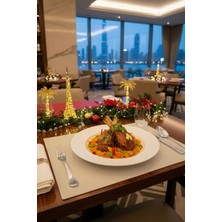 Morika Hotel & Home Textile Suni Deri 6'lı Amerikan Servisi Seti / 32X44 cm