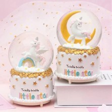Hatıra Kutusu Unicorn Kar Küresi Orta Boy - Lisinya