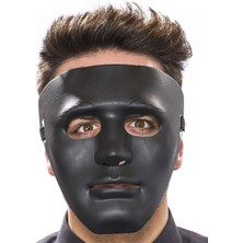 Hopinip Siyah Renk Hip Hop Anonim Jabbawockeez Dans Maskesi 18X19 cm - Lisinya