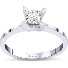 Makdis Pırlanta 0.40 Karat Hrd Sertifikalı Tektaş Yüzük