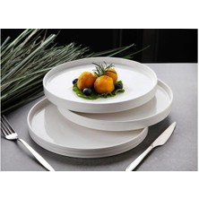 Gönül Collection Gönül Yuvarlak Porselen Tabak 25 cm – Şık ve Dayanıklı Servis Tabağı