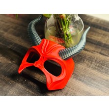 Devil’s Masquerade Şeytan Maskesi – Boynuzlu Dekoratif Maske – Kostüm ve Koleksiyon Ürünü – 3D Baskı