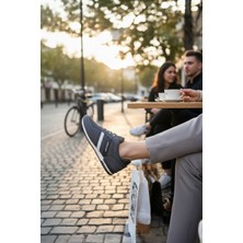 Enoch Erkek Beyaz Şeritli Günlük Spor Ayakkabı - Rahat Yürüyüş Sneaker