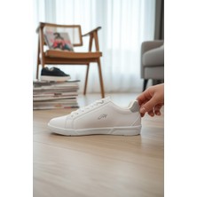 Enoch Erkek Siyah Beyaz Tabanlı Günlük Spor Ayakkabı - Rahat Kalıp Court Sneaker
