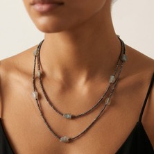 THEIA GemWorks Isen — Labradorit & Hematit Kadın Kolye
