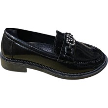 Güven Kundura Kadın Rugan Taşlı Tokalı Babet