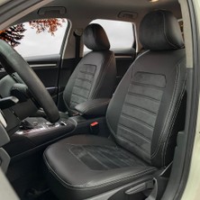 K-Design Audi A3 Araca Özel Oto Koltuk Kılıfı - Tay Tüyü ve Deri