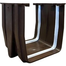 Linka İnşaat Çatı Yağmur Oluğu Maşonu Pvc Kahverengi Oluk Birleştirici