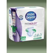 Mavi Beyaz Ped Külot - M - 9 Adet (000)